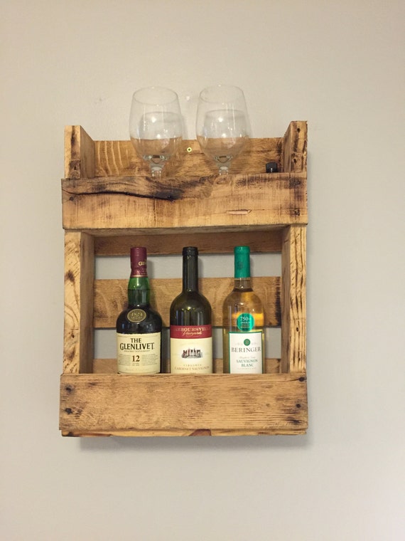 Items similar to Reclaimed Pallet Wine Rack on Etsy
