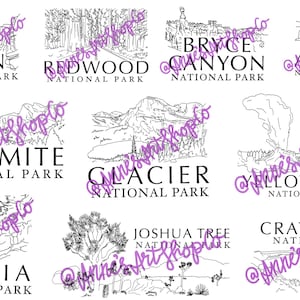 Nationalparks Digitale Grafiken - NATIONALPARKS, Transparent