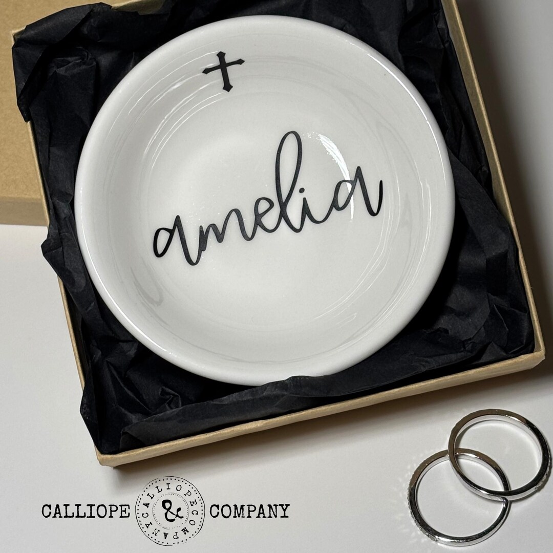Personalized First Communion Ring Dish/confirmation Gift/baptism Gift ...