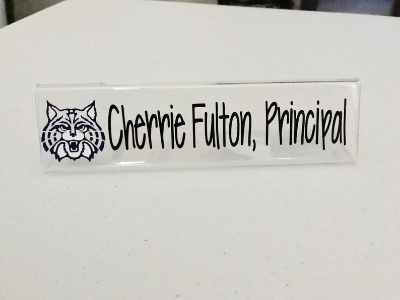 Principal Gift Desk Name Plate Teacher School Nurse Office Etsy