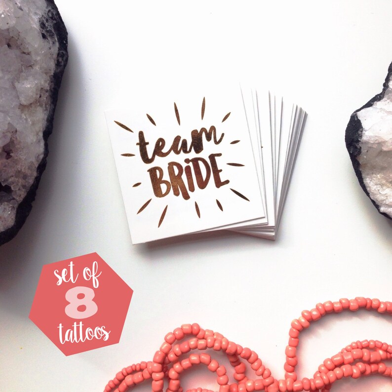 Team Bride Tattoos for Bachelorette Party and Hens Party / Temporary ...