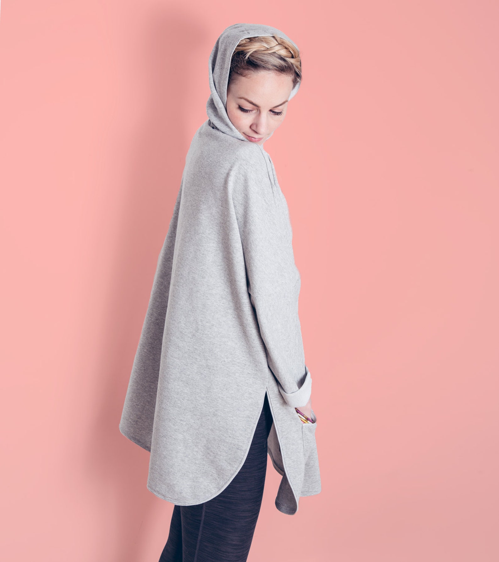 Yoga Cover up Digital Sewing Pattern Oversized Sweatshirt Etsy