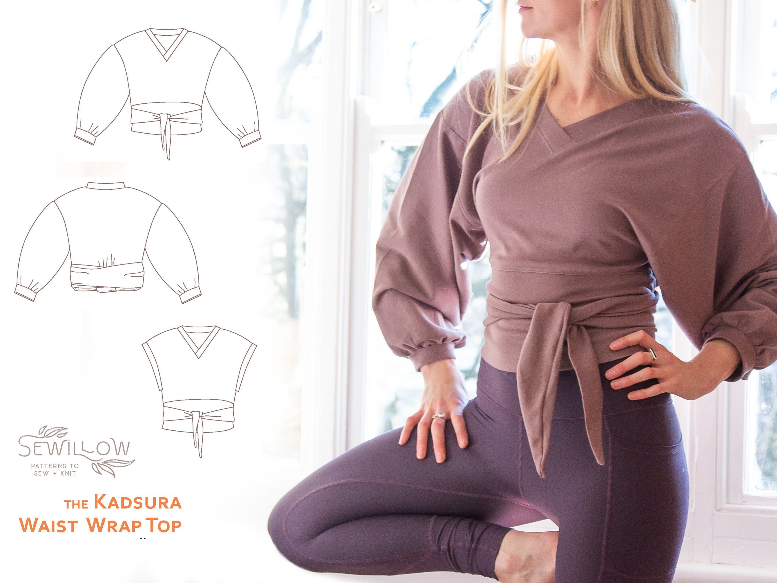 Women's Yoga Wrap Top