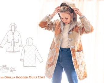 The Omilla Hooded Quilt Coat - for use with quilts and blankets