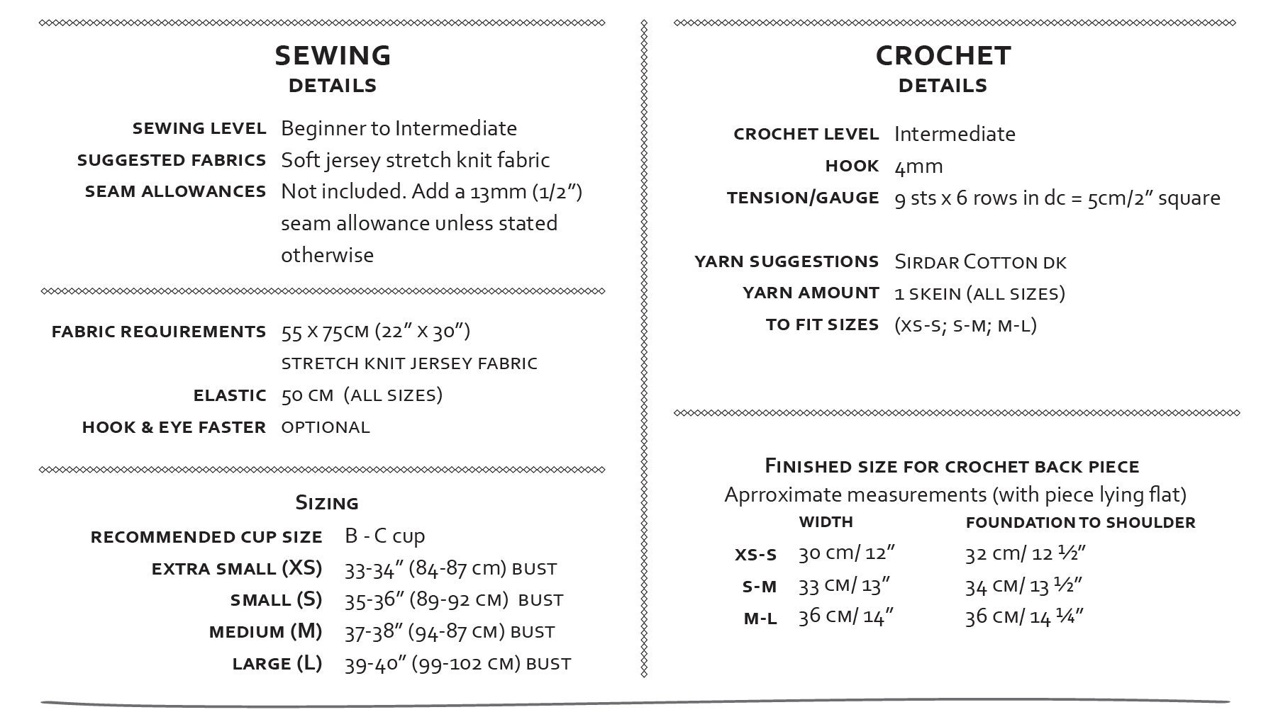 PDF Pattern : Crochet Back Yoga Bra Sewing & Crochet Pattern Lace Back  Sports Bra Tutorial 