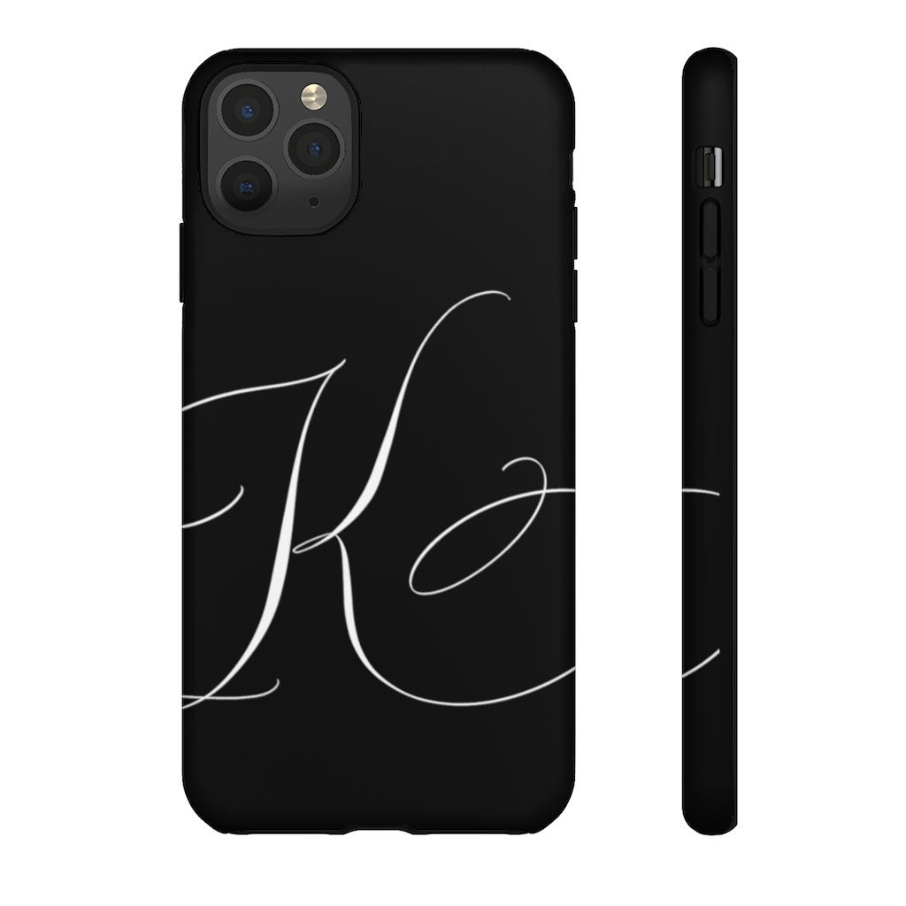 Letter K Initial Calligraphy Phone Case iPhone 12 Case Etsy
