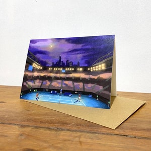 Australian Open Tennis Greeting card 5"x 7" / Art greeting card/ Tennis greeting card