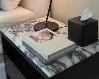 Custom Size Calacatta Viola Marble Polished Marble Night Stand Top, Dresser Top, Marble Shelf, Kitchen Island Top, Marble Radiator Top