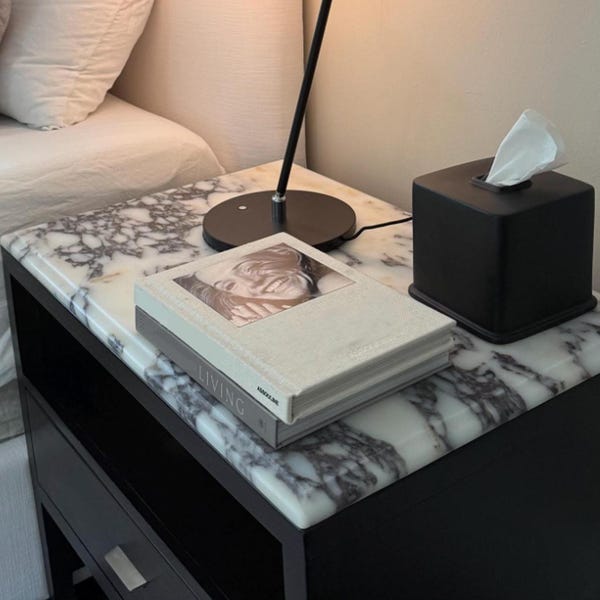Custom Size Calacatta Viola Marble Polished Marble Night Stand Top, Dresser Top, Marble Shelf, Kitchen Island Top, Marble Radiator Top