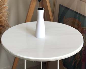 Round Marble Top Custom Size Bianco Dolomiti, Dolomite Marble