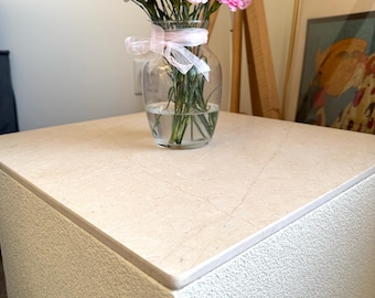 Thala Beige Limestone Night Stand, Dresser Top Custom Size Matte Slab Choose your size