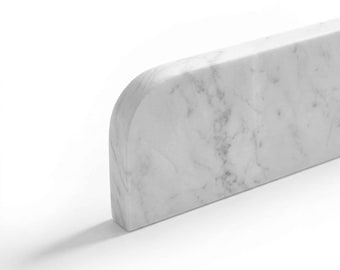 Backsplash Bianco Carrara Polished Marble Special Cut Arch Design Custom Sizes Available