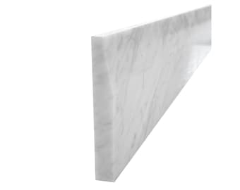 Single Hollywood Door Saddle Italian White Carrara Marble Floor Transitions Custom Wide & Length