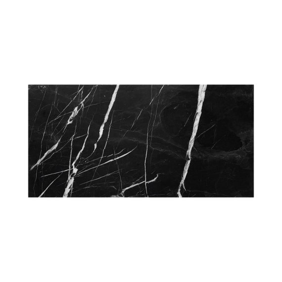 Custom Size - Custom Cut Nero Marquina Honed  Marble Slab