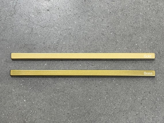 Gold / Brass Pencil Liners Polished for DIY art projects Backsplash Bathroom Kitchen Renovation