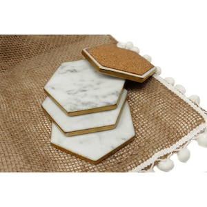 6x6 XL Square Ceramic Tiles and Cork Backing for DIY Coasters set of 12 