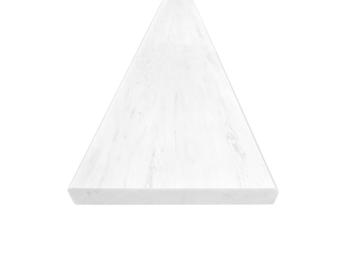 Featured listing image: Bianco Dolomite Marble Door Threshold Saddle, Shower Curb, Marble Transition Piece Polished 6" Witdh x Custom Length up to 72 Inches Long