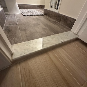 Italian White Carrara Marble Door Saddle, Threshold, Marble Transition ...