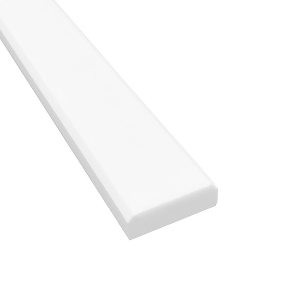 Custom Cut 2x36 Bright White Saddle Threshold Custom Length Cut