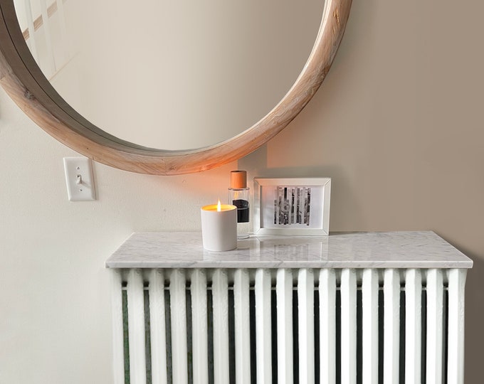 Featured listing image: Marble Radiator Top, Floating Shelf, Side Table Top Italian Bianco Carrara Polished 3/4 Inch Thickness