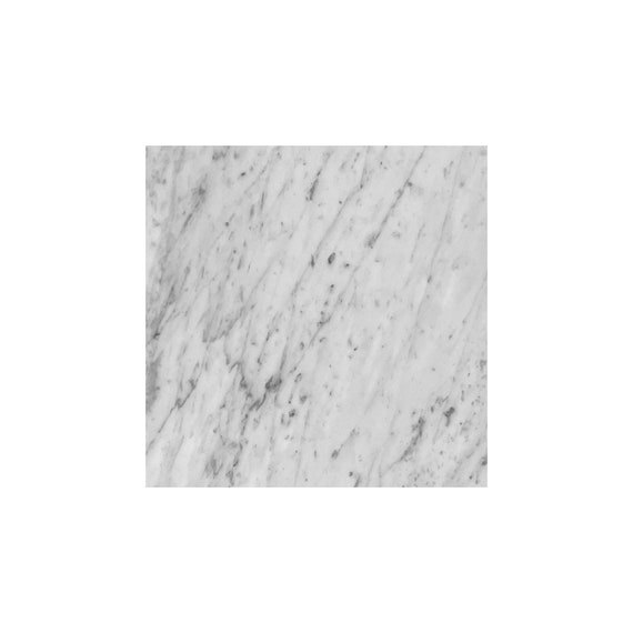 Your Size Custom Cut Italian Bianco Carrara White Marble Slab Up to 24 Inches by 24 Inches