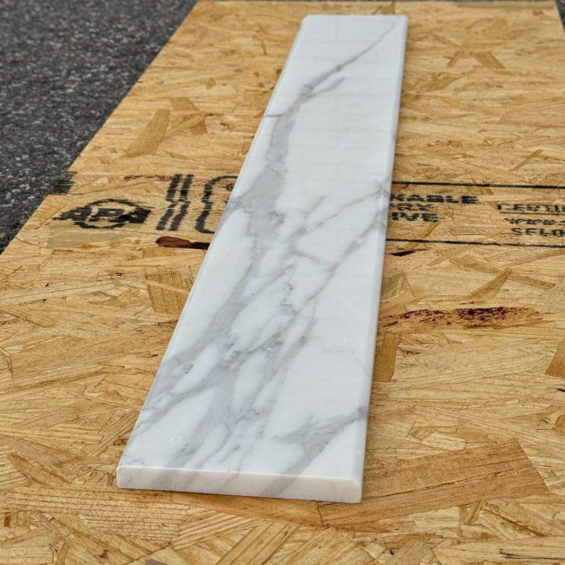 Italian Calacatta Gold Marble Door Saddle, Threshold Marble Transition ...