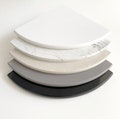 Multicolor Options Engineered Stone Corner Shelf Polished 9"
