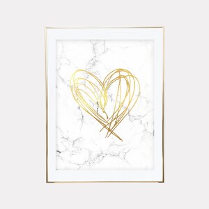 Marble and Gold Print, Gold Marble Print, Gold Marble Decor, Marble ...