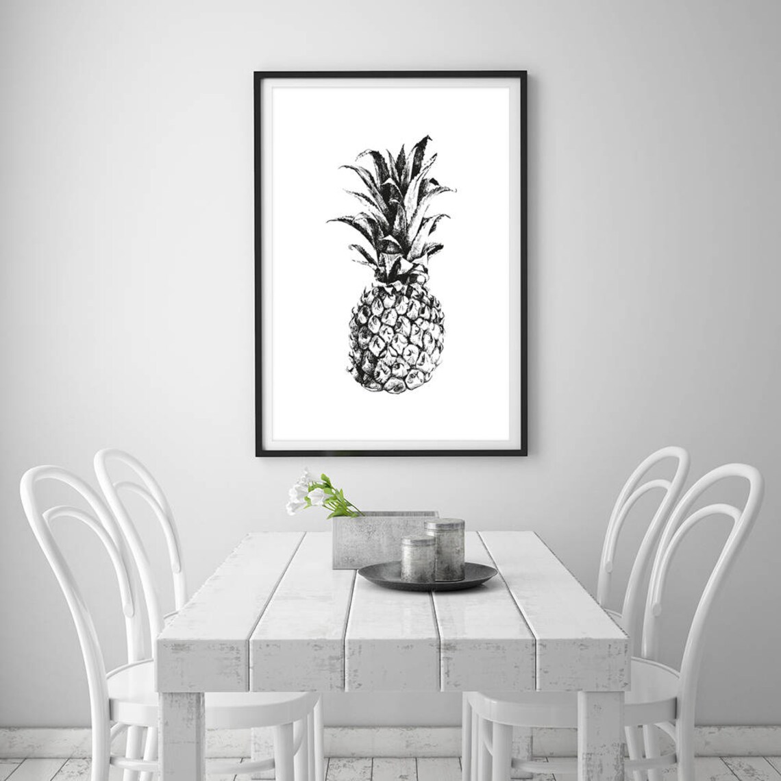Pineapple Printable Pineapple Print Pineapple Digital Print Etsy