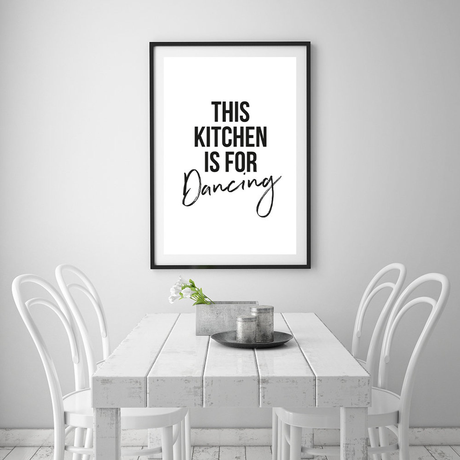 This Kitchen is for Dancing Print Kitchen Printables Kitchen - Etsy