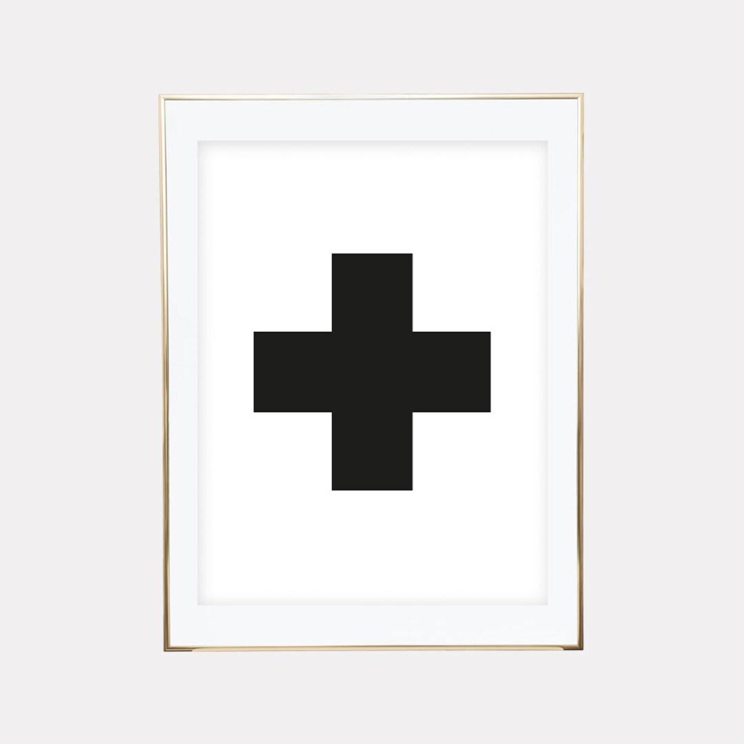 Swiss Cross Print Swiss Cross Art Swiss Cross Wall Art Etsy