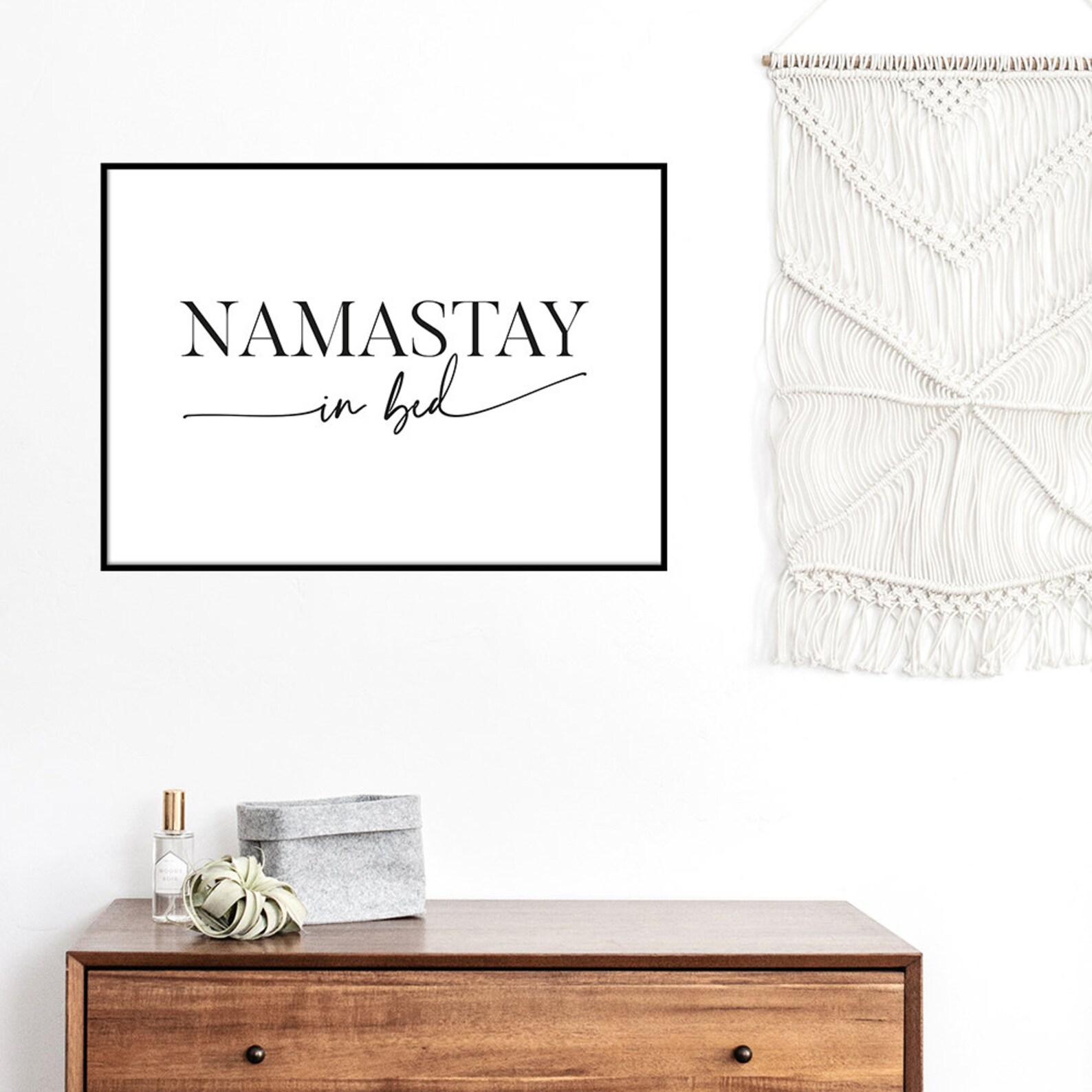 Namastay in Bed Printable Namaste in Bed Print Guest Room - Etsy UK