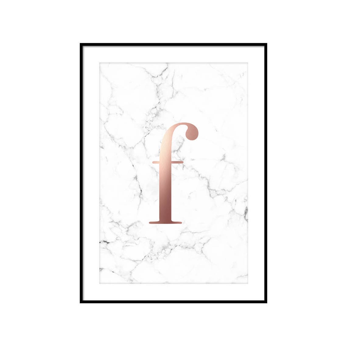 Rose Gold Marble Prints Monogram Printable Rose Gold Marble - Etsy