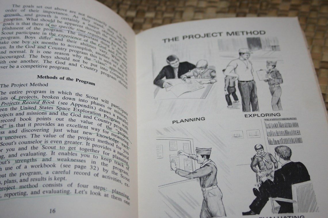 Boy Scouts God and Country Counselor's Manual Used Etsy
