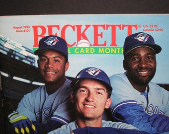 Beckett Baseball Card Magazine, August 1993, Issue # 101, Stay In School Issue, Vintage Baseball Card Monthly Magazine, Baseball Card Guide