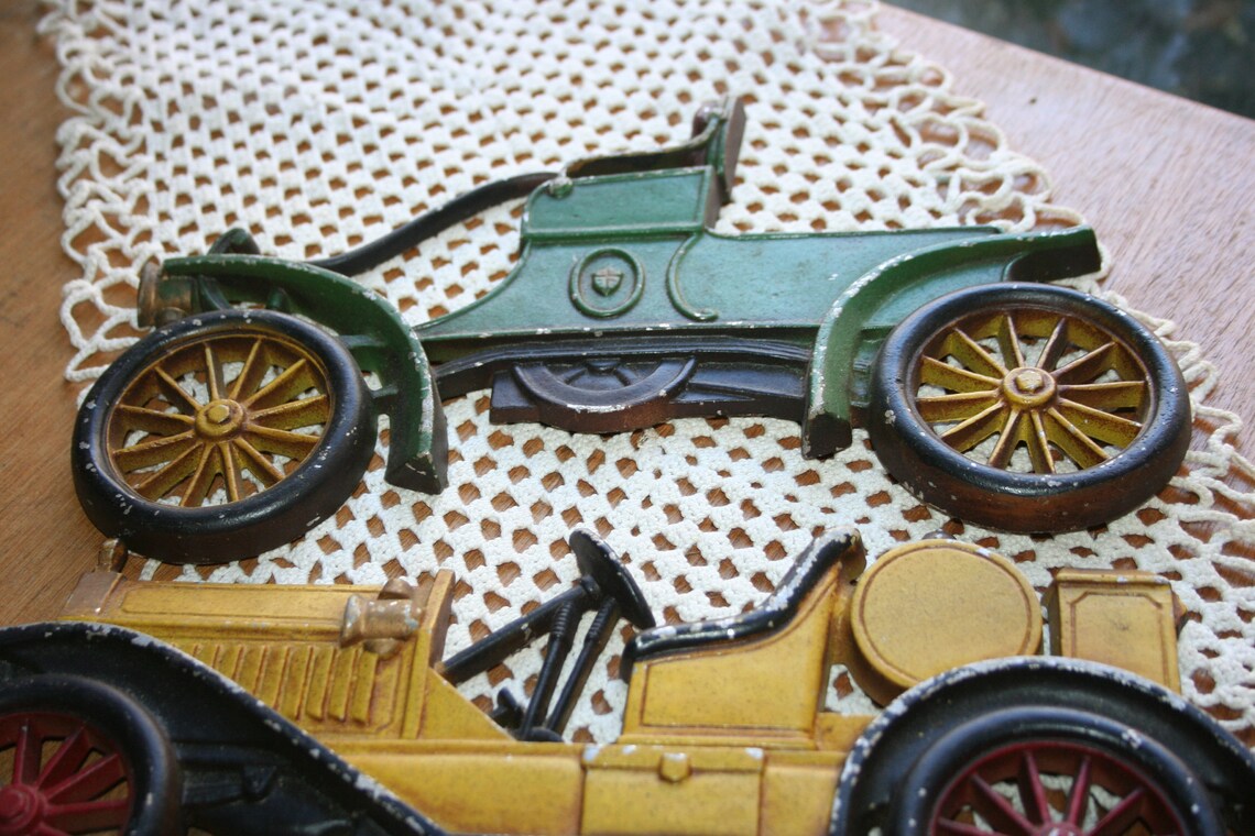 Vintage Sexton Metal Antique Car Wall Pieces Lot of 3 Vintage | Etsy