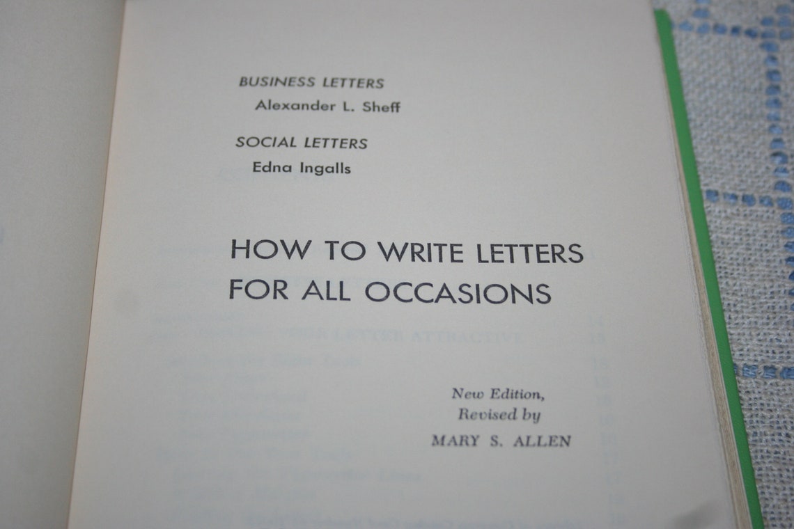 How to Write Letters for All Occasions Business Letters Etsy