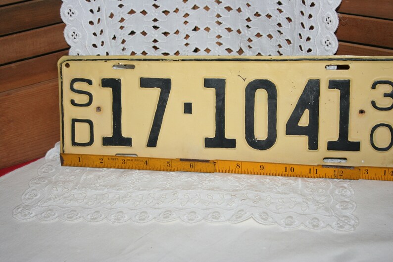 1930 South Dakota License Plate Vintage License Plate - Etsy