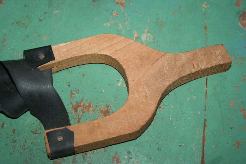 Vintage Primitive Wood and Rubber Slingshot Hand Made Etsy