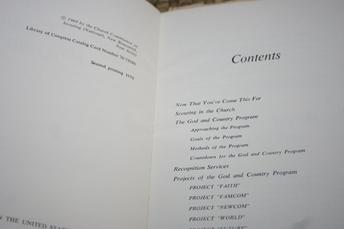 Boy Scouts God and Country Counselor's Manual Used Etsy