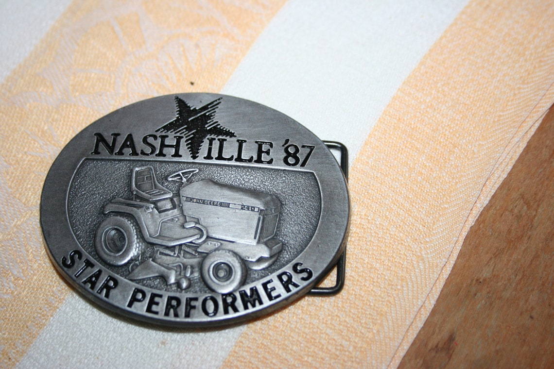 Nashville '87 Belt Buckle John Deere Belt Buckle Star Etsy