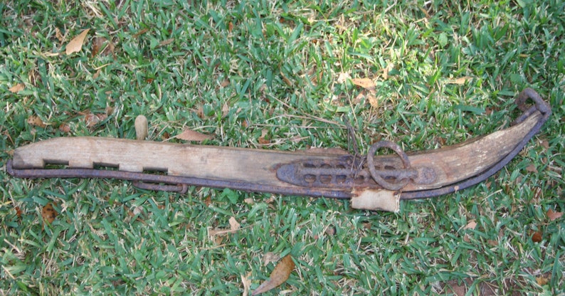 Up-cycle Oak and Iron Primitive Equestrian Single Hame Primitive Horse Harness Hame Barn Decor Western Decor Farmhouse Decor