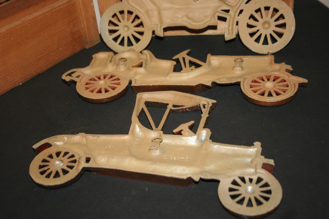 Vintage Sexton Metal Antique Car Wall Pieces Lot of 3 Vintage Etsy