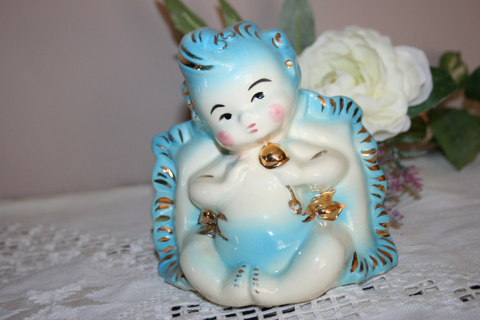 Vintage Baby Boy Planter Hull Ceramic Pottery Planter Baby Etsy