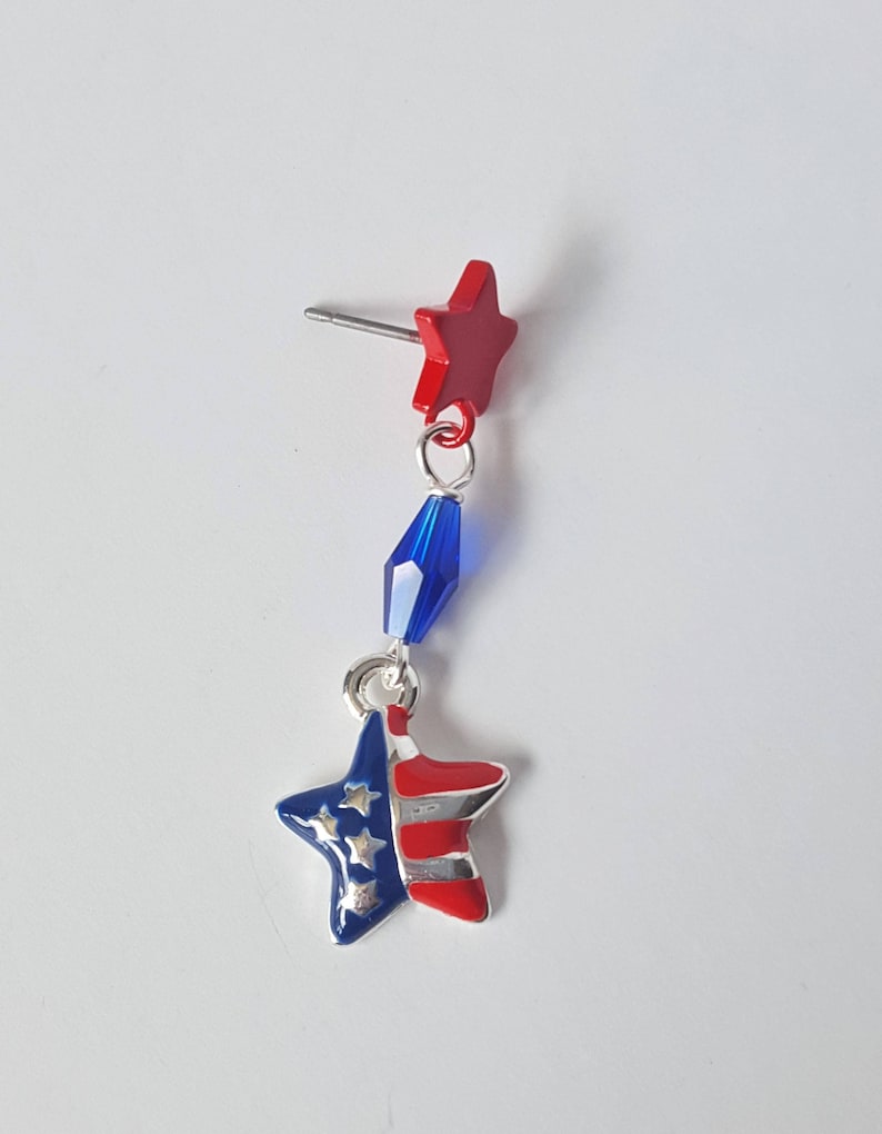 Patriotic Star Earrings