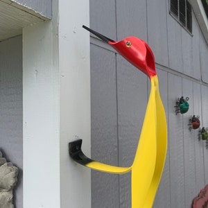 Ziggy, The Yellow Woodpecker Garden Art