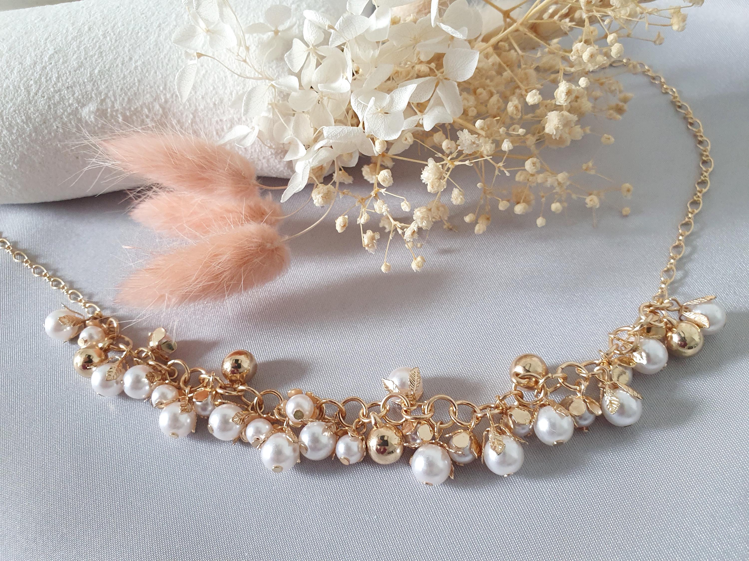 Pearl Headband - Head Jewel - Wedding Jewel Tiara - Hair