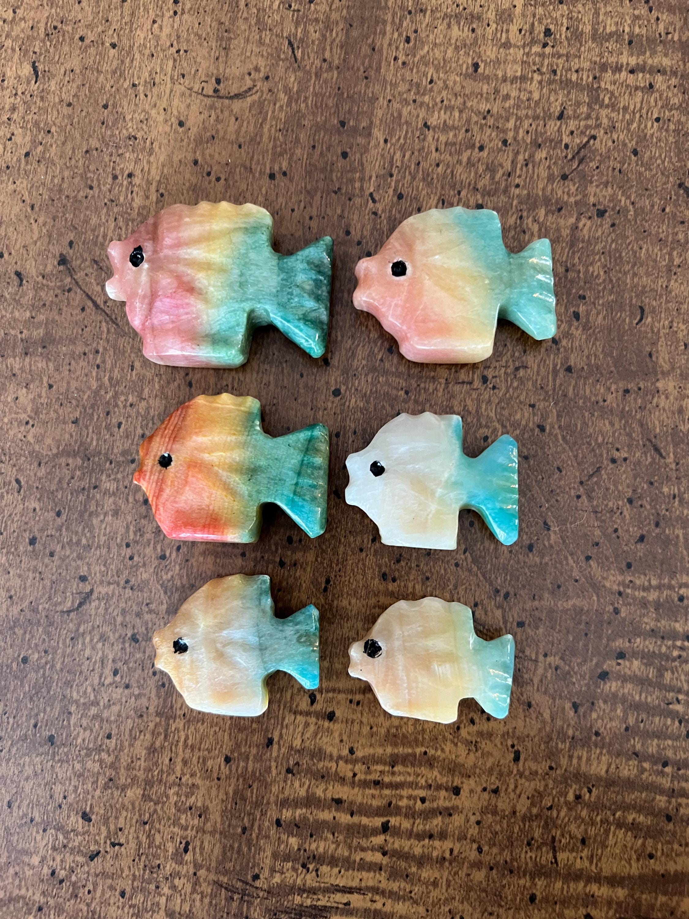 Alabaster Fish - Etsy