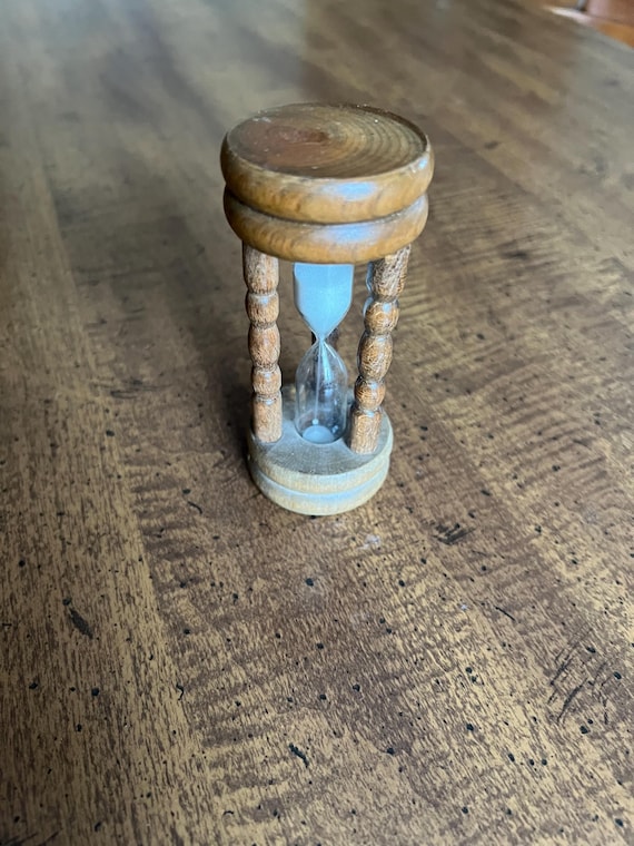 Wooden Hourglass Sand Timer 3 1/2 Minute Timer