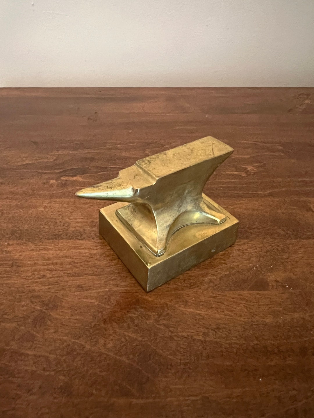 Brass Anvil Paperweight Etsy